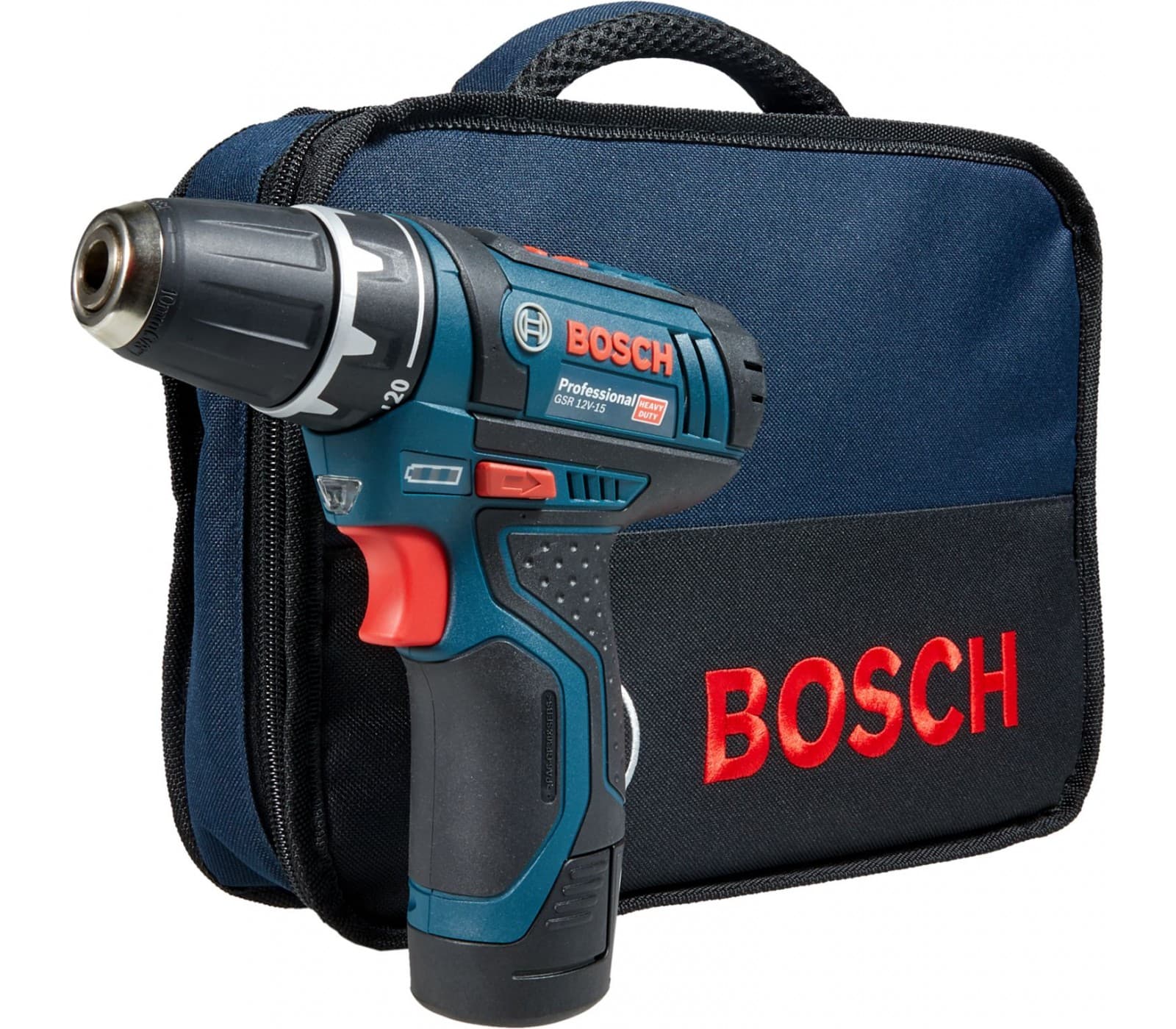Bosch GSR 12V-15 Akumulatorska bušilica-odvrtač u torbi, 2x2.0Ah - slika 5