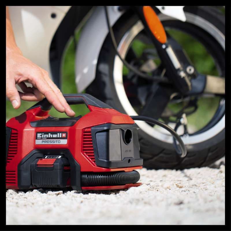 Einhell akumulatorski hibridni kompresor Pressito Power X-Change TE-AC 18/11 Li AC - Solo - slika 4