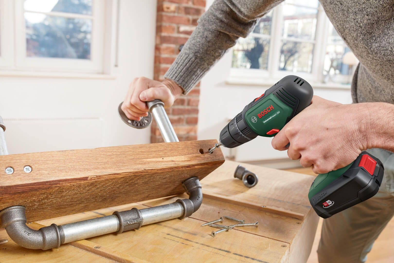 Akumulatorska vibraciona bušilica Bosch UniversalImpact 18V, solo, 06039D4100 - slika 2