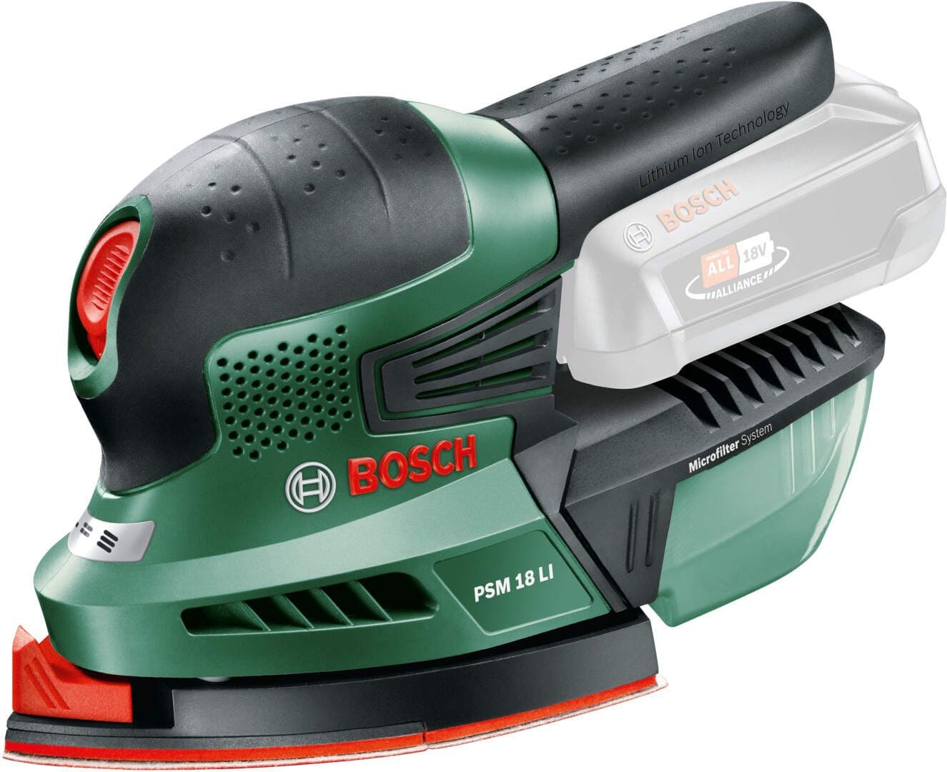 Akumulatorska vibraciona multi brusilica Bosch PSM 18 Li, solo, 06033A1321