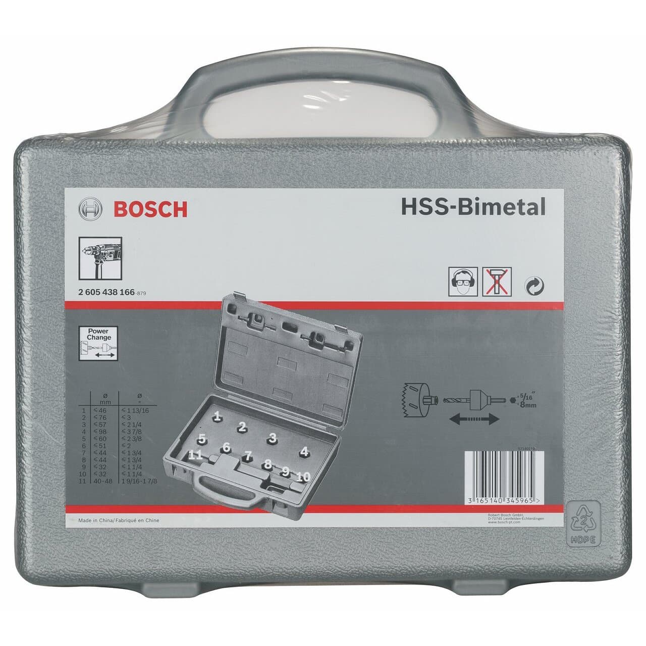Bosch prazan kofer za set testera za otvore za individualno opremanje sa 11 komada - 2605438166