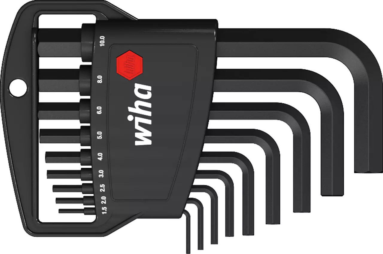 Wiha 06379 set imbusa u klasičnom držaču šestougaoni, 9 delova, 1.5-10mm