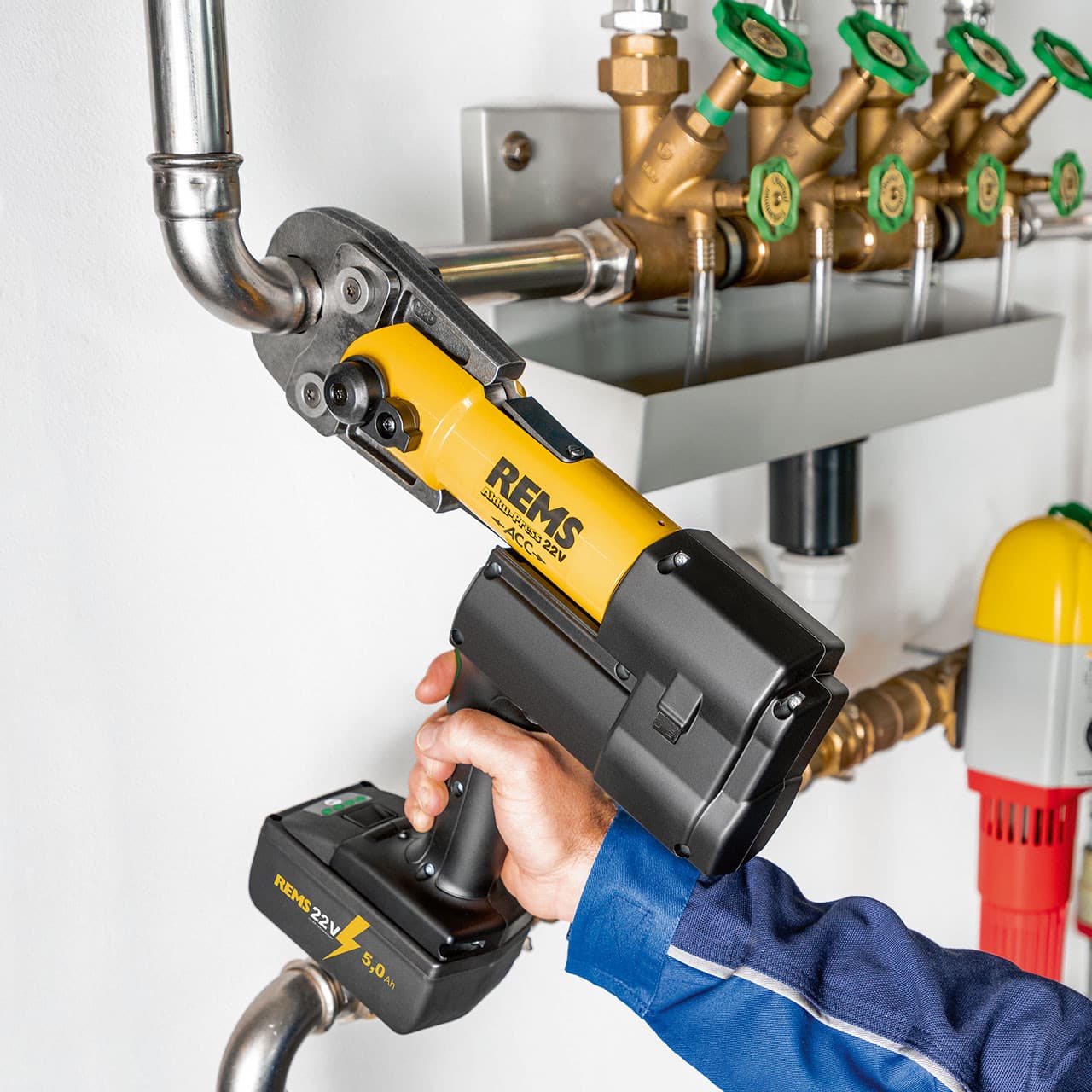 REMS 576002 Akumulatorska radijalna presa ACC Basic-Pack 22V 2,5Ah, L-Boxx, Solo - slika 4