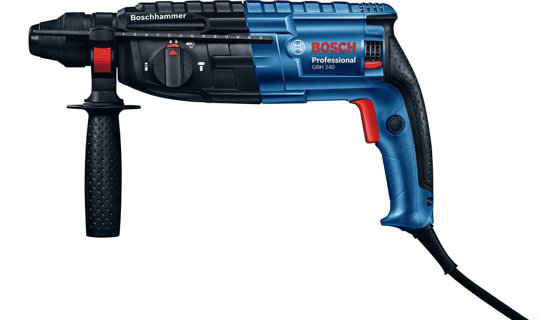 Bosch GBH 240 bušilica za beton SDS-Plus + 6-delni set burgija u koferu, 790W, 0611272102 - slika 3