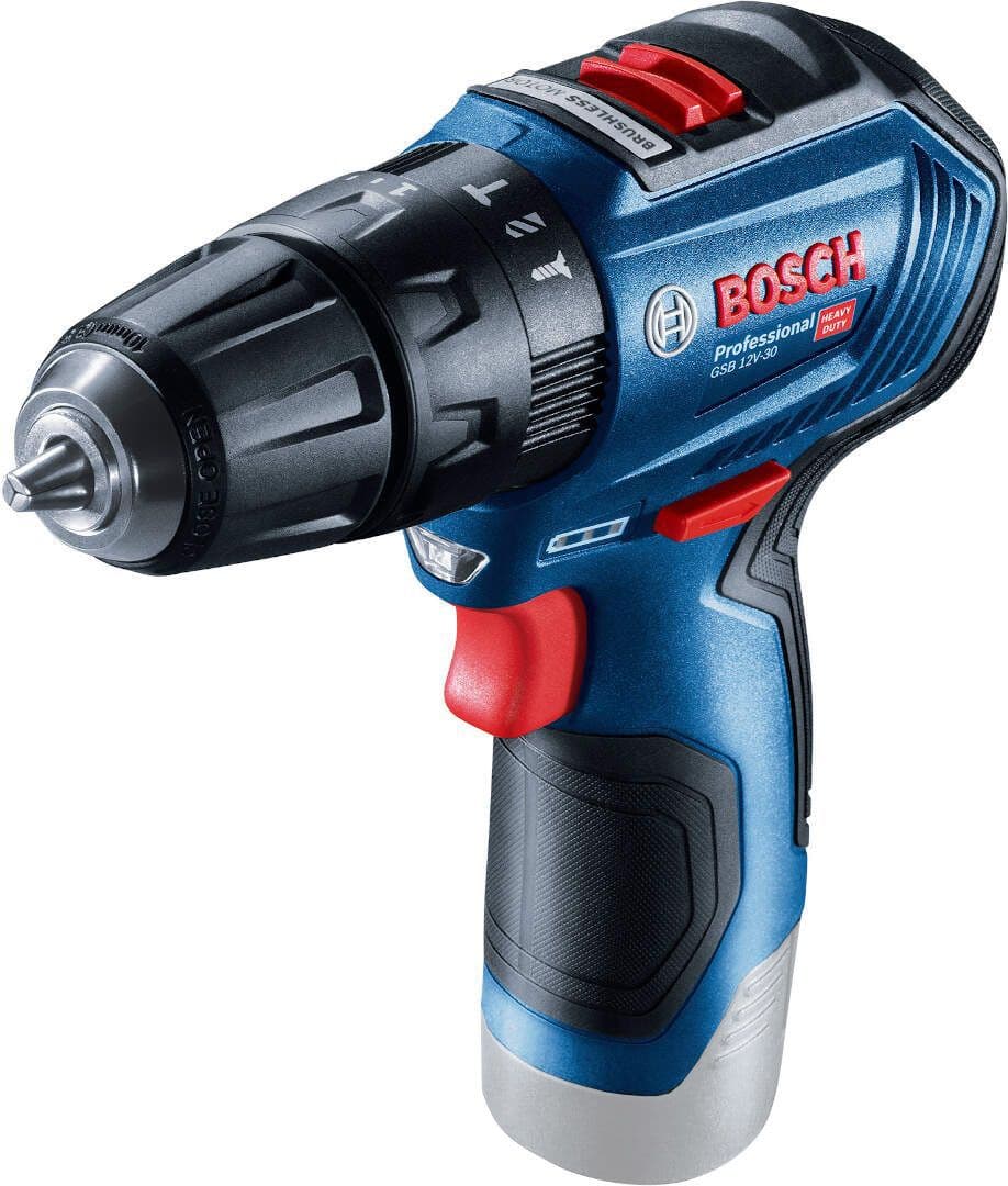 Bosch Akumulatorska vibraciona bušilica - odvrtač GSB 12V-30 + 39-delni set pribora, 2x2,0Ah - slika 3