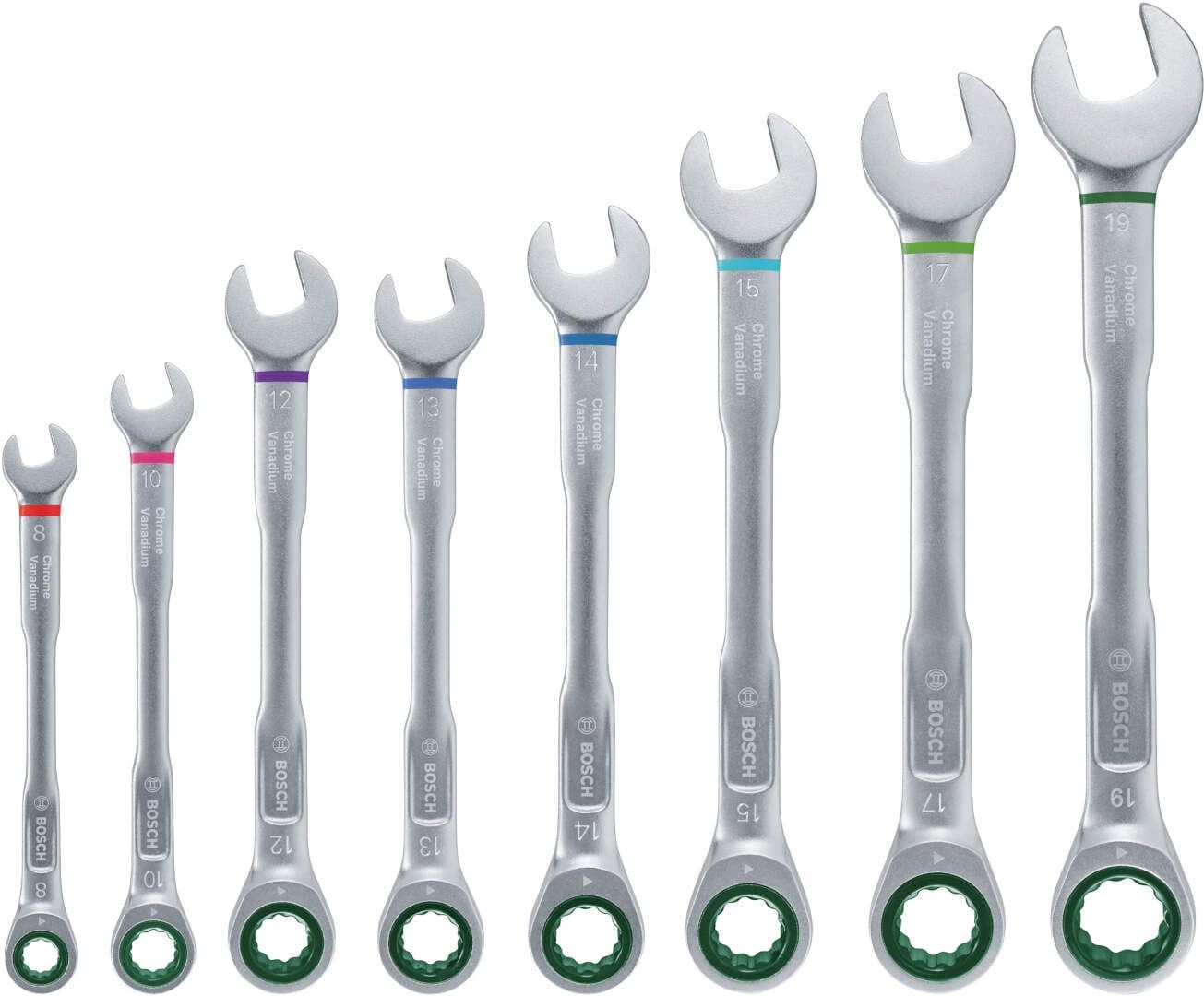 Bosch 8-delni Set kombinovanih ključeva za zupčanike 1600A027PS - slika 2