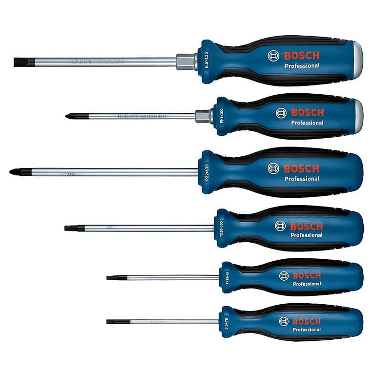 Bosch 6-delni set odvijača ravni/PH/PZ/TX, 1600A02CV3 - slika 2