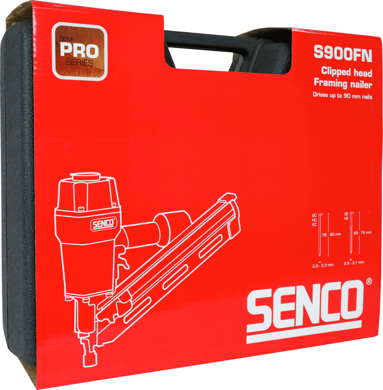 Senco S900FN pneumatski pištolj za eksere, dužina 55-90 mm, 2.87-3.3mm - slika 4