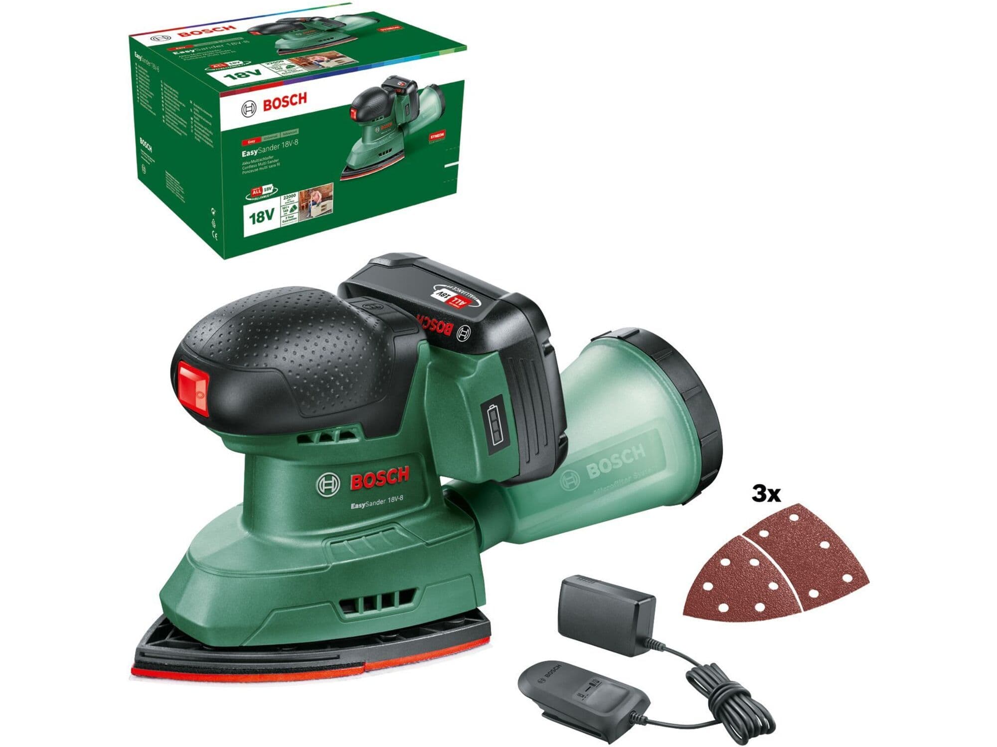 Bosch Aku ekscentar brusilica EasySander 18V-8, 06033E3002