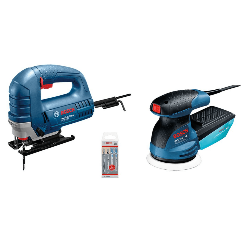 Bosch GST 8000 E + GEX 125-1 AE, 0615990M8T