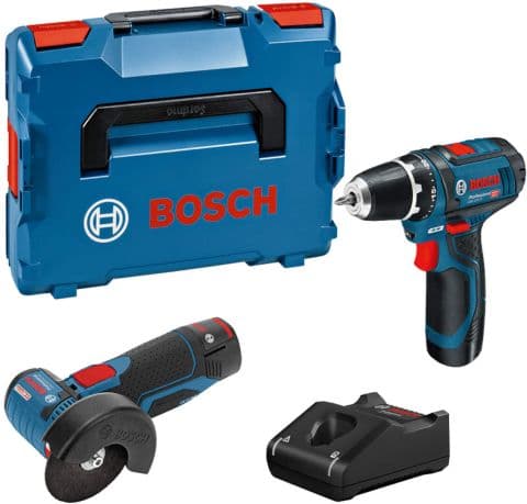 Bosch GSR 12V-15 + GWS 12V-76, 0615990N2U