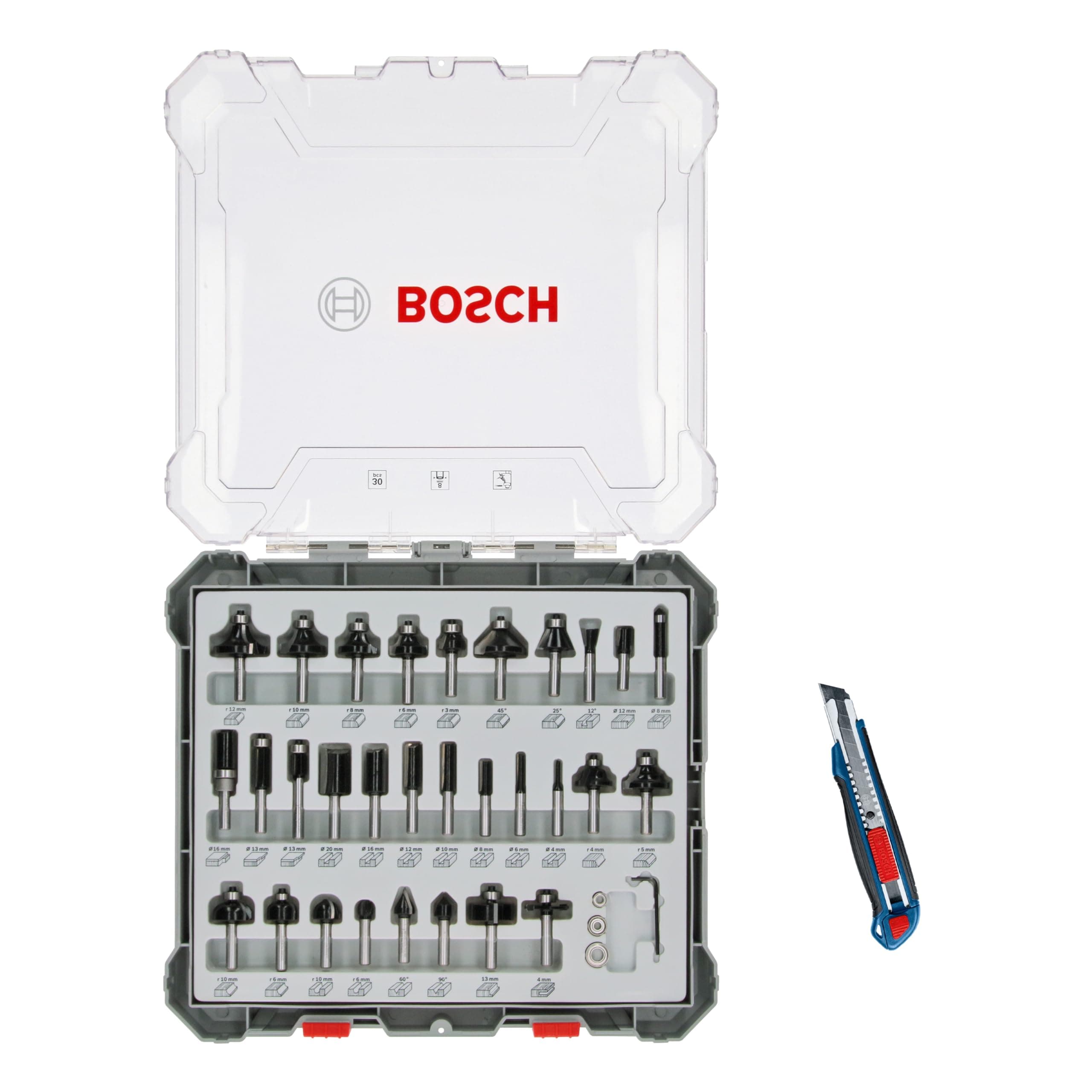 Bosch 30-delni set glodala sa skalperom, 0615997654