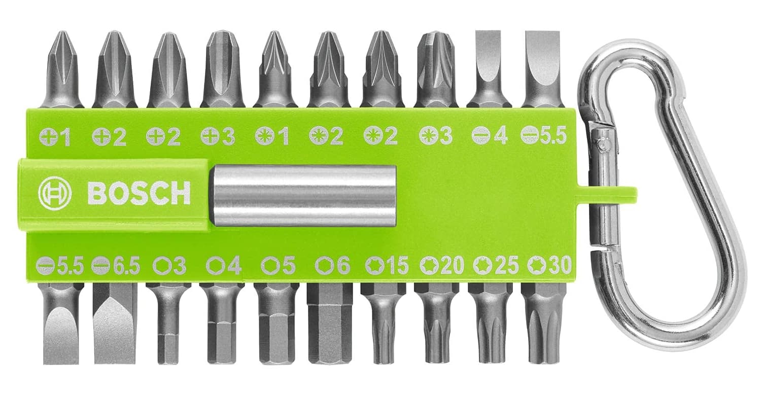 Bosch Displej 21-delni set bit kopča zeleni, 2607012002