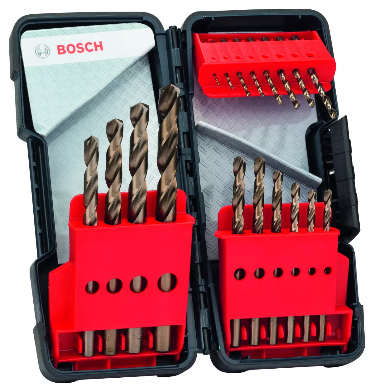Bosch Toughbox set nastavaka burgija za metal HSS-Co, DIN 338, 135°, 1–10 mm, 18 komada, 2607017047