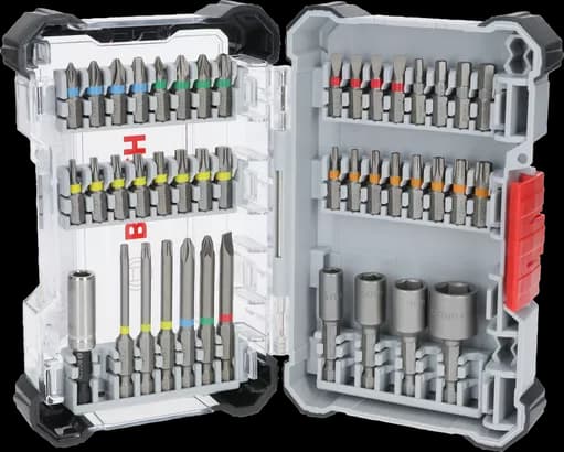 Bosch Extra Hard Screwdriver Bit Set, Display, 43 pcs, 2607017723