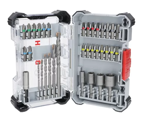 Bosch Extra Hard Screwdriver Bit and CYL-3 Drill Bit Set, 35 pcs, 2607017728