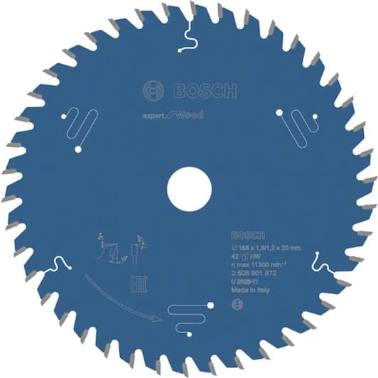 Bosch Expert for Wood 168×20×1,8/1,2 mm, T42, 2608901872