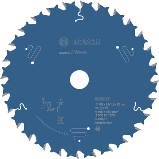 Bosch Expert for Wood 168×20×1,8/1,2 mm, T28, 2608901873