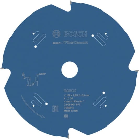 Bosch Expert for Fiber Cement 168×20×1,8/1,2 mm, T4, 2608901877