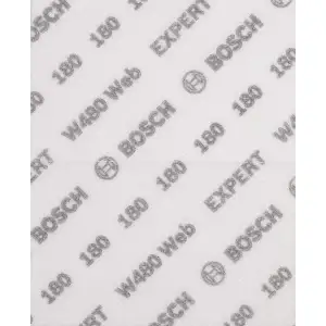 Bosch EXPERT W480 Web 1/4 Hand Sanding Sheet, 115x140 mm, G180, 2608902386