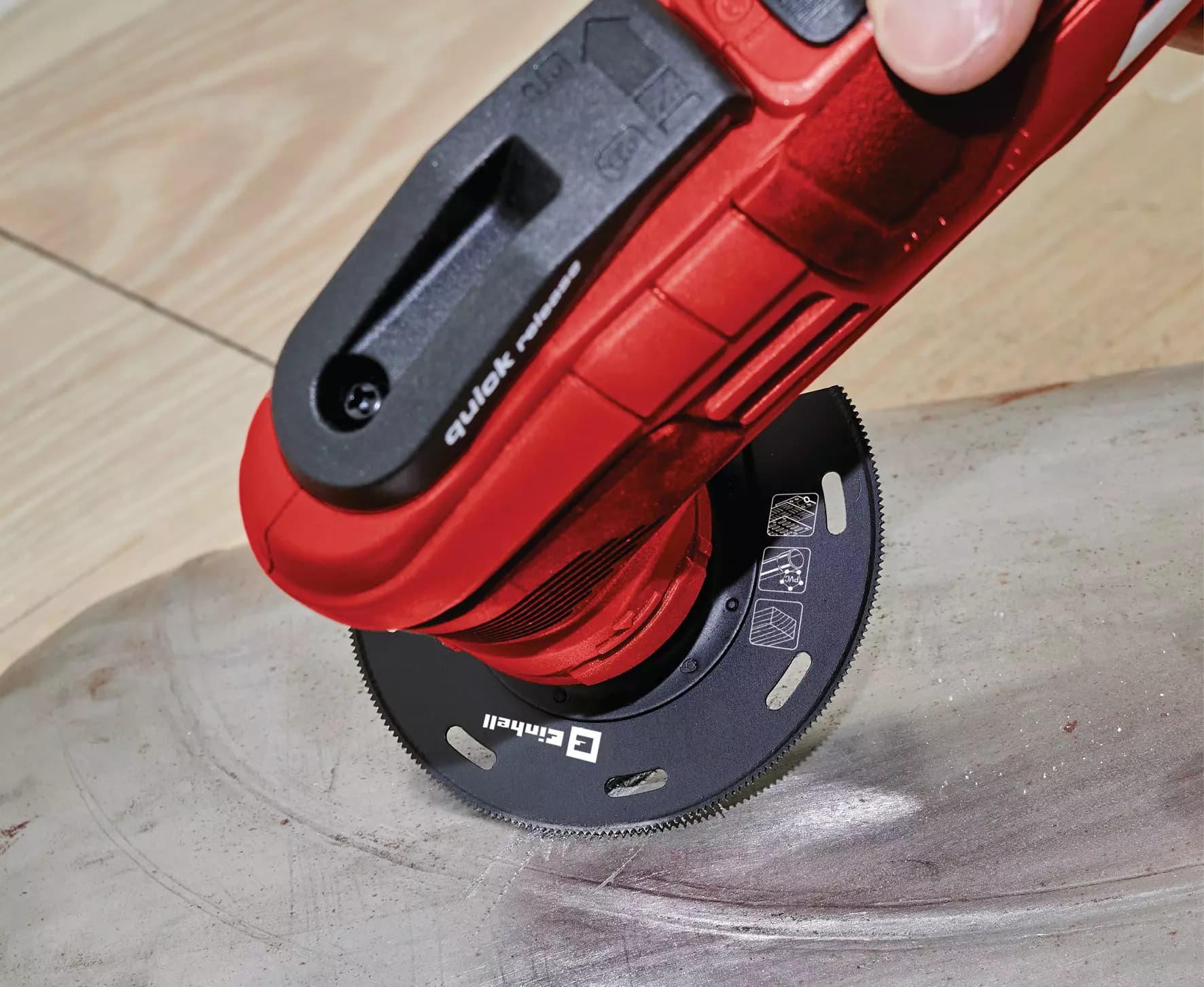 Einhell 4-delni set dodataka za multifunkcionalni alat za drvo i plastiku sitni zub, Pribor za TC-MG 200, VARRITO, TE-TK 12, 49708850 - slika 2