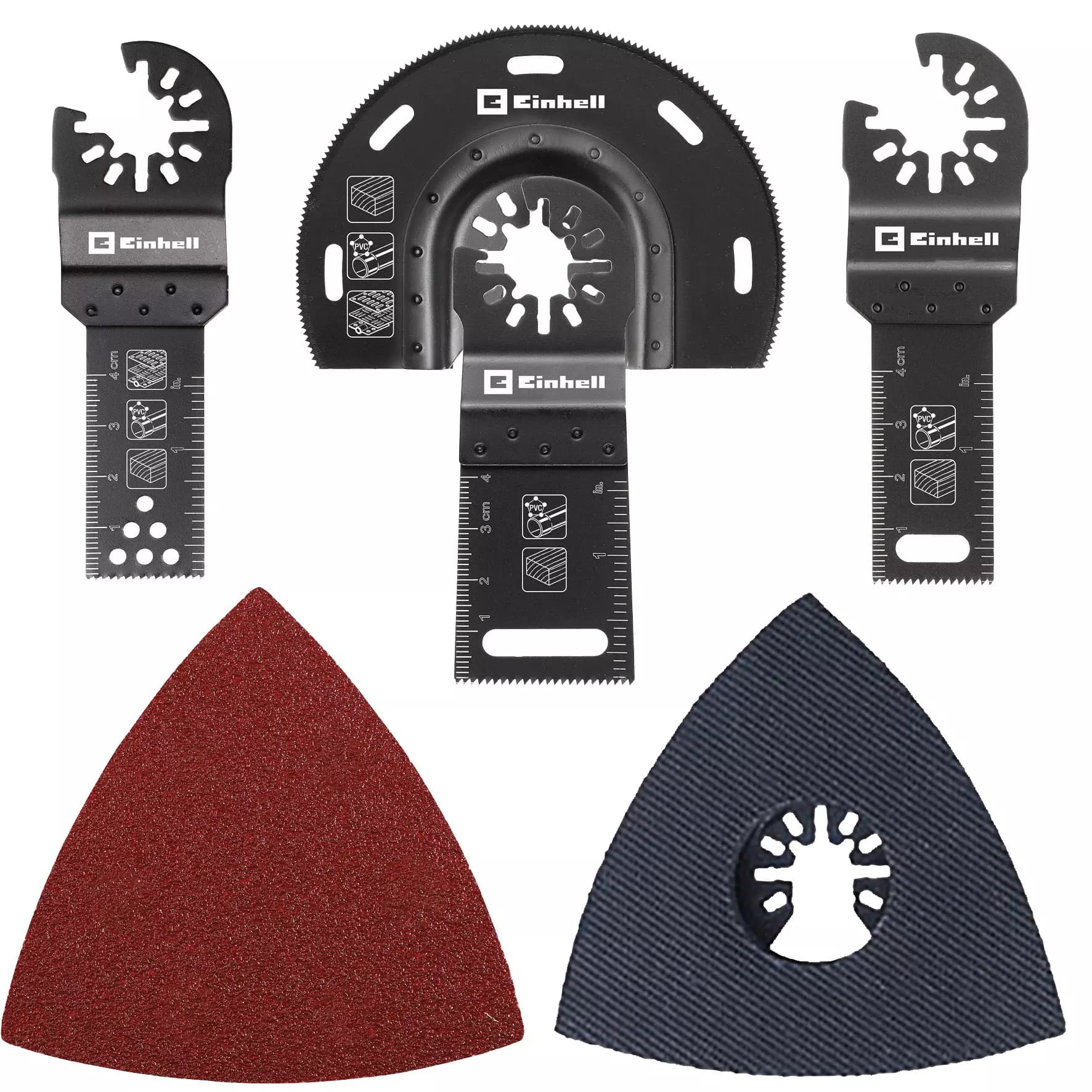 Einhell Pribor za višenamenski alat set 17 kom za drvo, metal, plastiku, za TE-MG 200, TE-MG 18, VARRITO, 49708950