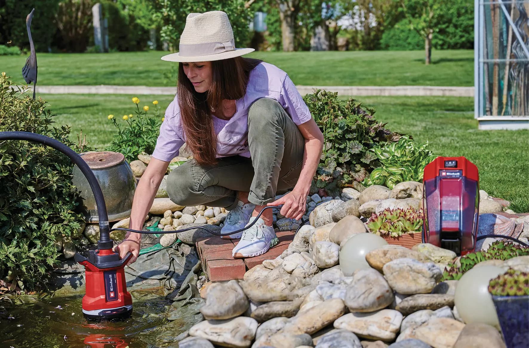 Einhell GE-DP 18/25 Li - Solo, Akumulatorska pumpa za prljavu vodu, 4181580 - slika 3