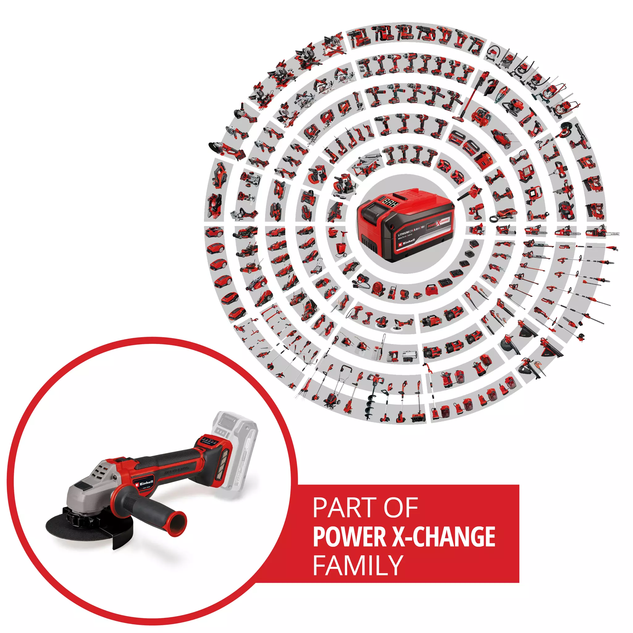 Einhell TP-AG 18/125 CE Q Li - Solo, Akumulatorksa brusilica, 4431155 - slika 4