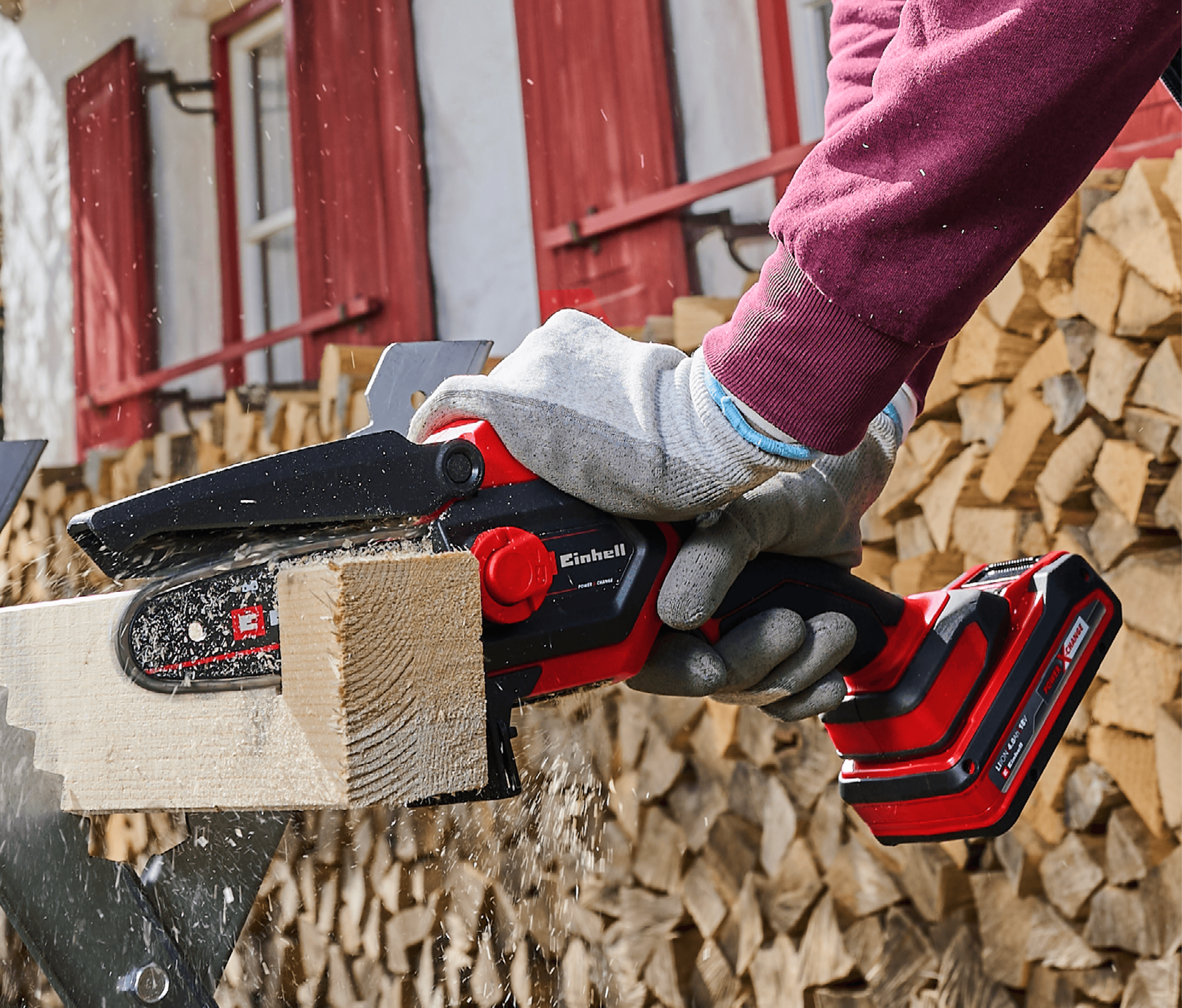Einhell Akumulatorska lančana testera za orezivanje GE-PS 18/15 Li BL-Solo, 4600040 - slika 4