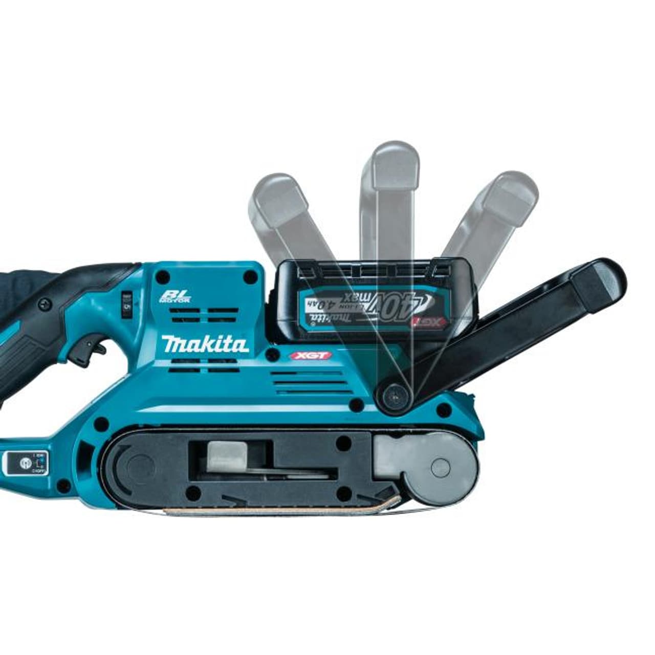 Makita BS001GZ akumulatorska tračna brusilica - šlajferica, 40V, bez baterije i punjača - slika 3