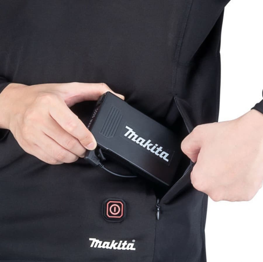 Makita DCX201A akumulatorska dukserica sa grejačima i adapterom, 12/18V, bez baterije i punjača - slika 4