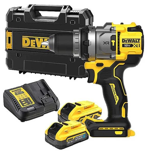 DeWalt DCD1007H2T akumulatorska udarna bušilica-odvijač, 18V, sa 2x5.0Ah baterije i punjačem, u koferu