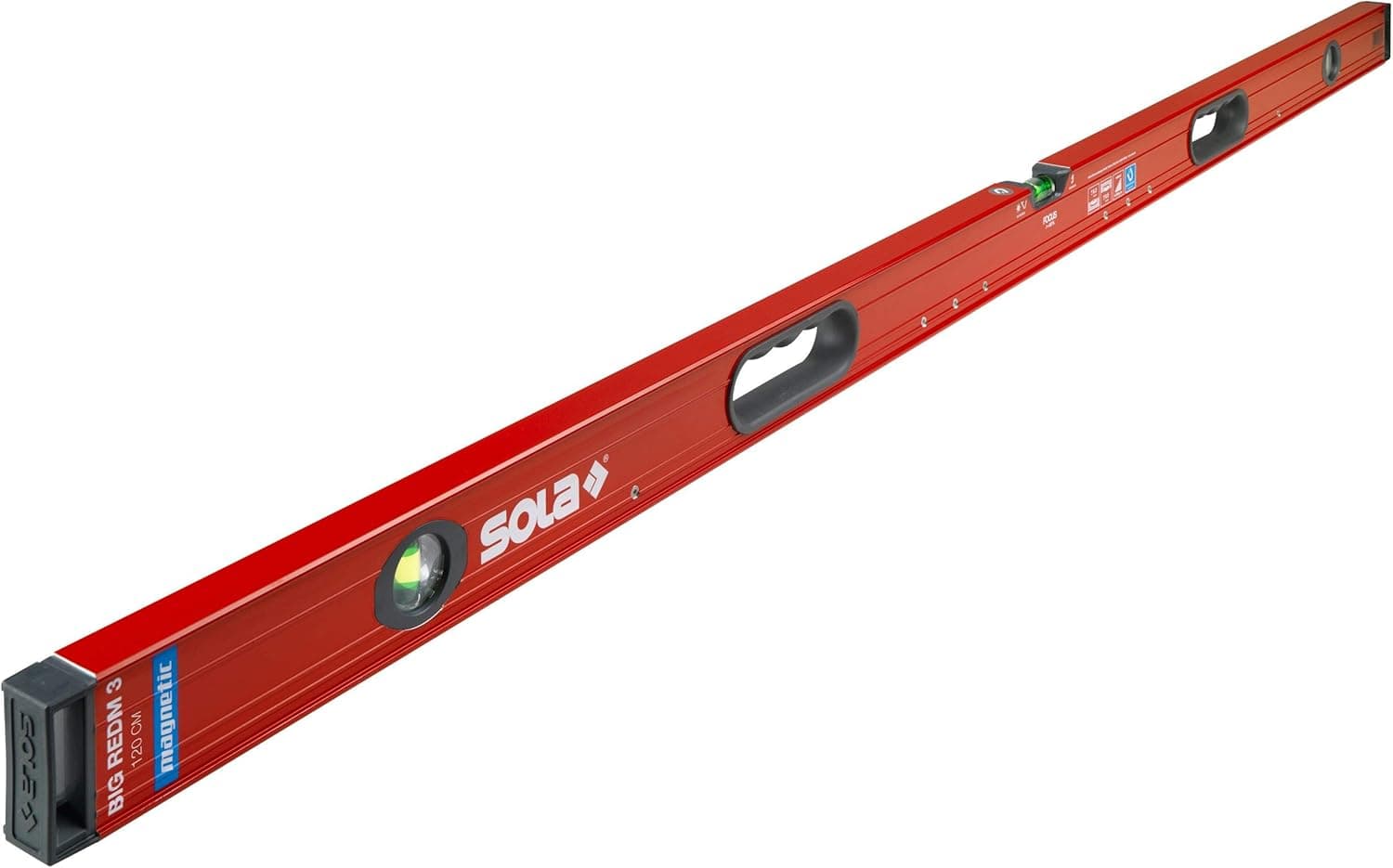 Sola Big RedM 3 120 aluminijumska magnetna libela sa rukohvatima, 120cm