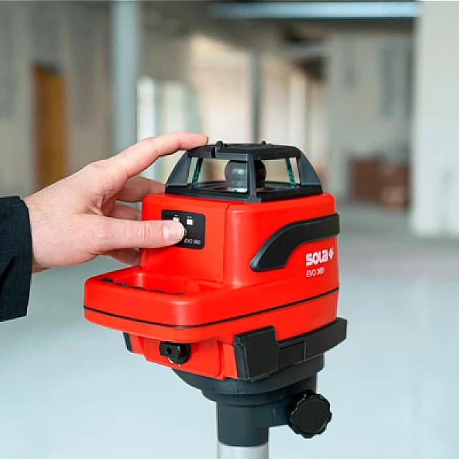 Sola EVO 360 rotacioni laser, sa dodatcima, 300m - slika 3