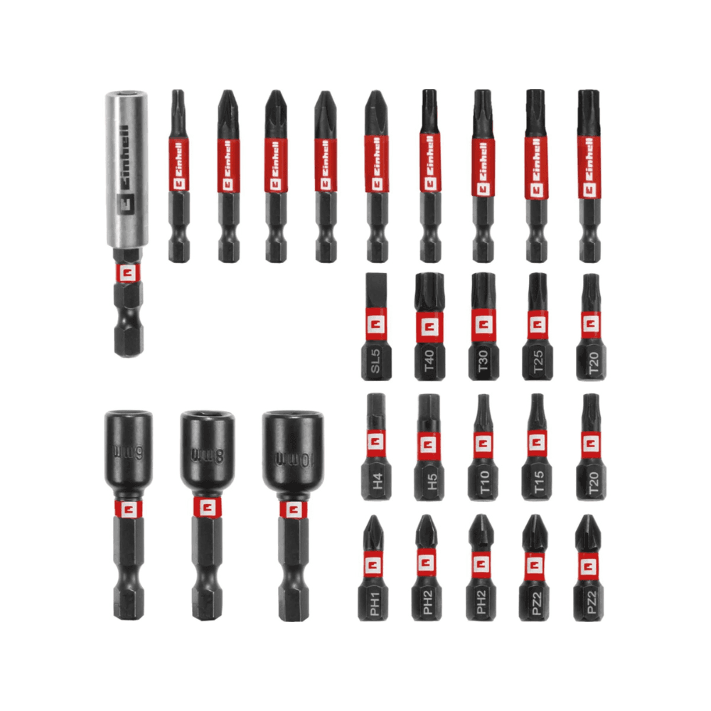 Einhell EN 49108703 set impaktor bitova i nasadnih ključeva, S-Case, 28 komada - slika 2