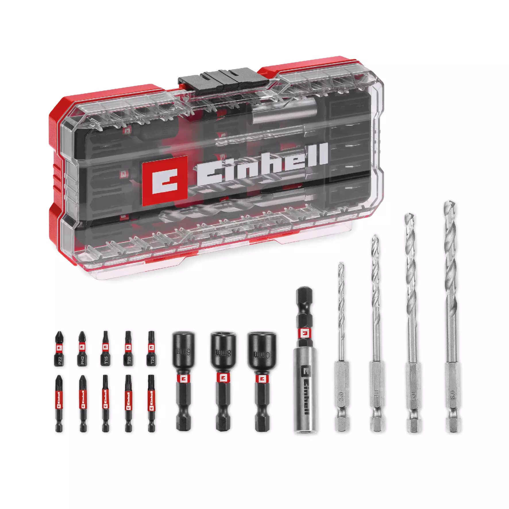 Einhell EN 49108709 set bitova i metalnih burgija, S-Case, 18 delova