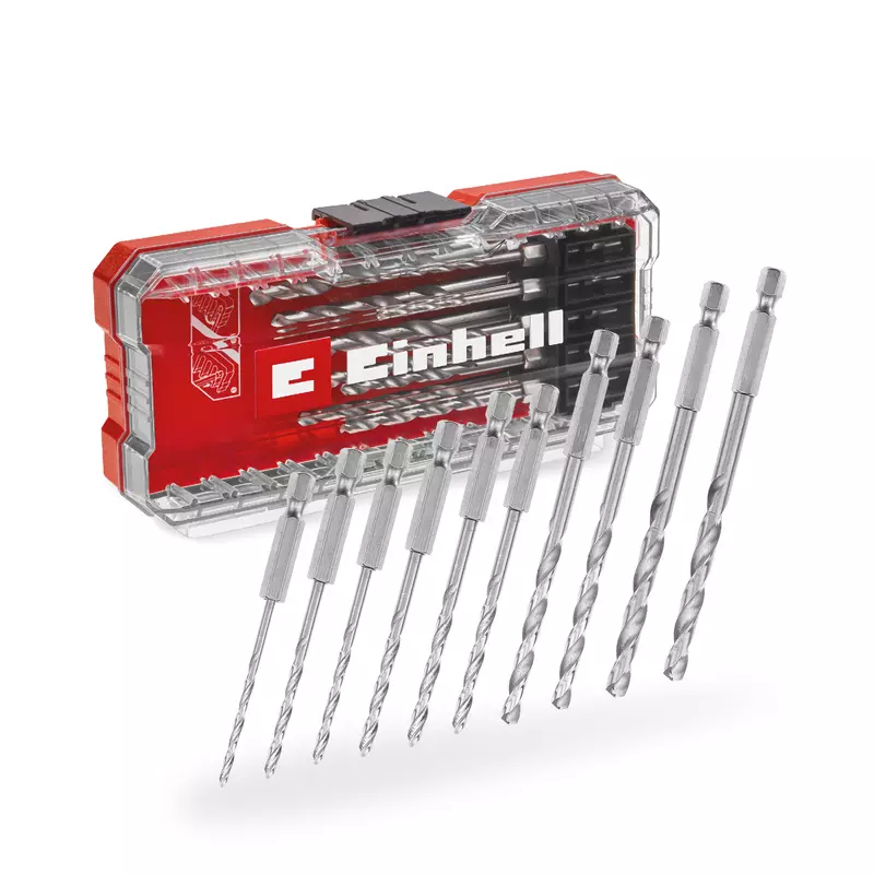 Einhell EN 49108723 set burgija za metal, 1/4", S-Case, 10 komada