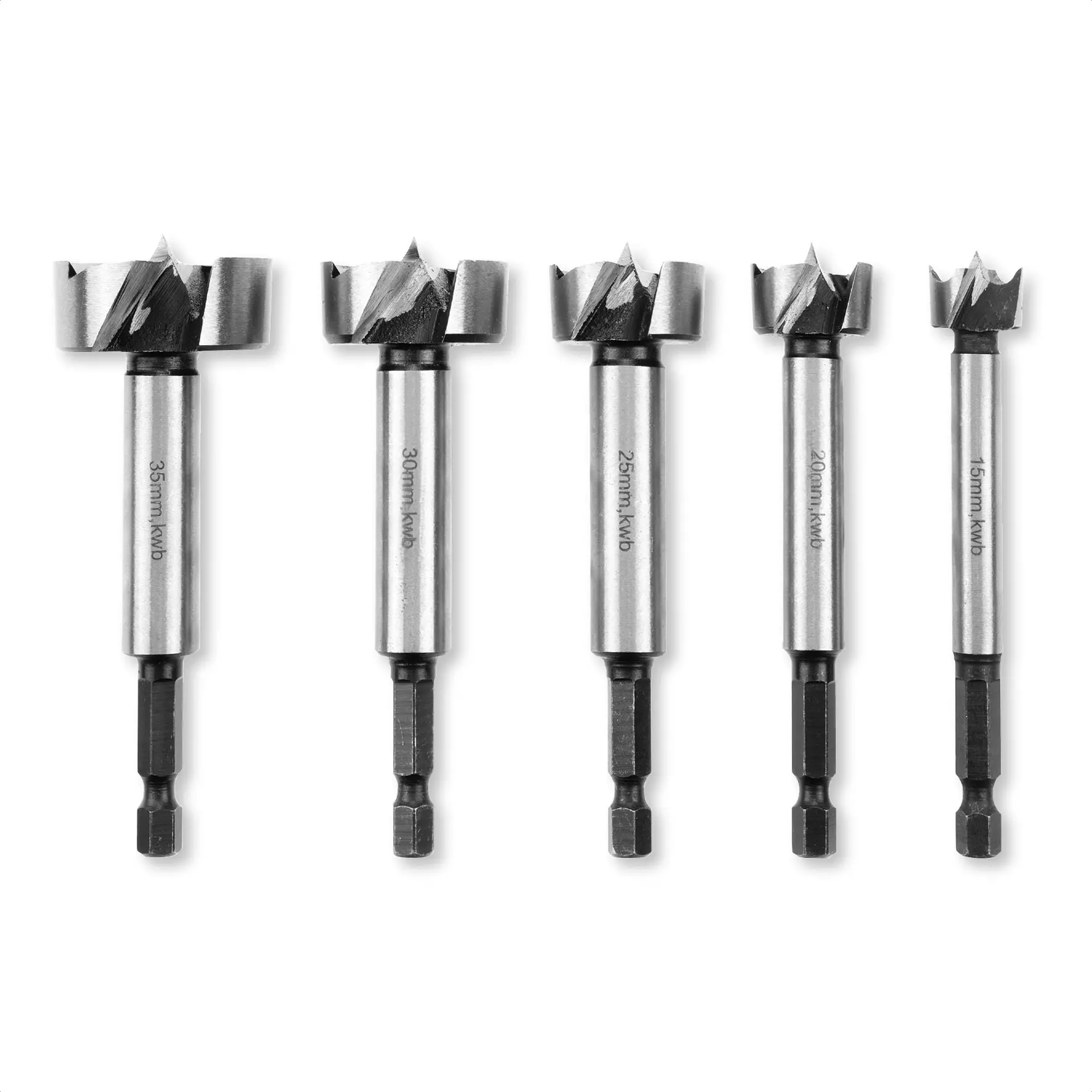 Einhell EN 49706003 čeone burgije, 1/4", 15–35mm, M-Case, 5 komada - slika 2