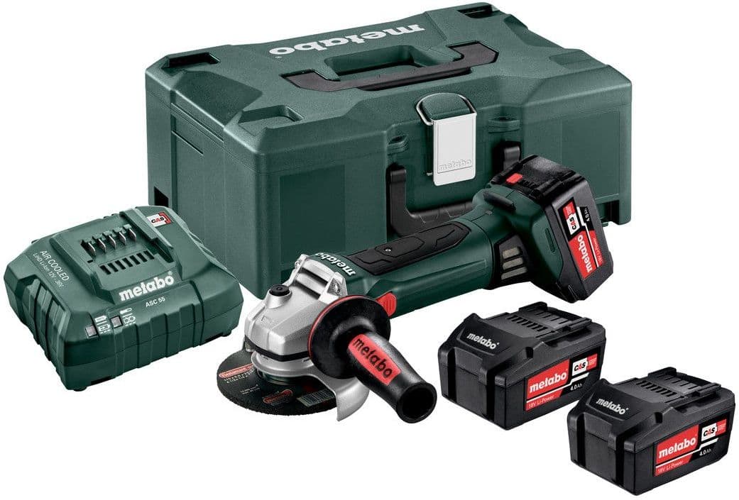 Metabo MET 602371510 akumulatorska ugaona brusilica, sa 2x4.0Ah baterije i punjačem