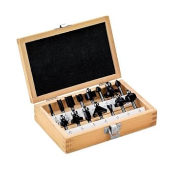 Metabo MET 635260000 set glodala za obradu drveta, 15 komada