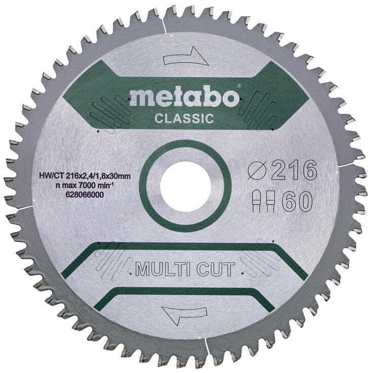 Metabo MET 628286000 list testere za cirkular, 216mm, 60 zuba