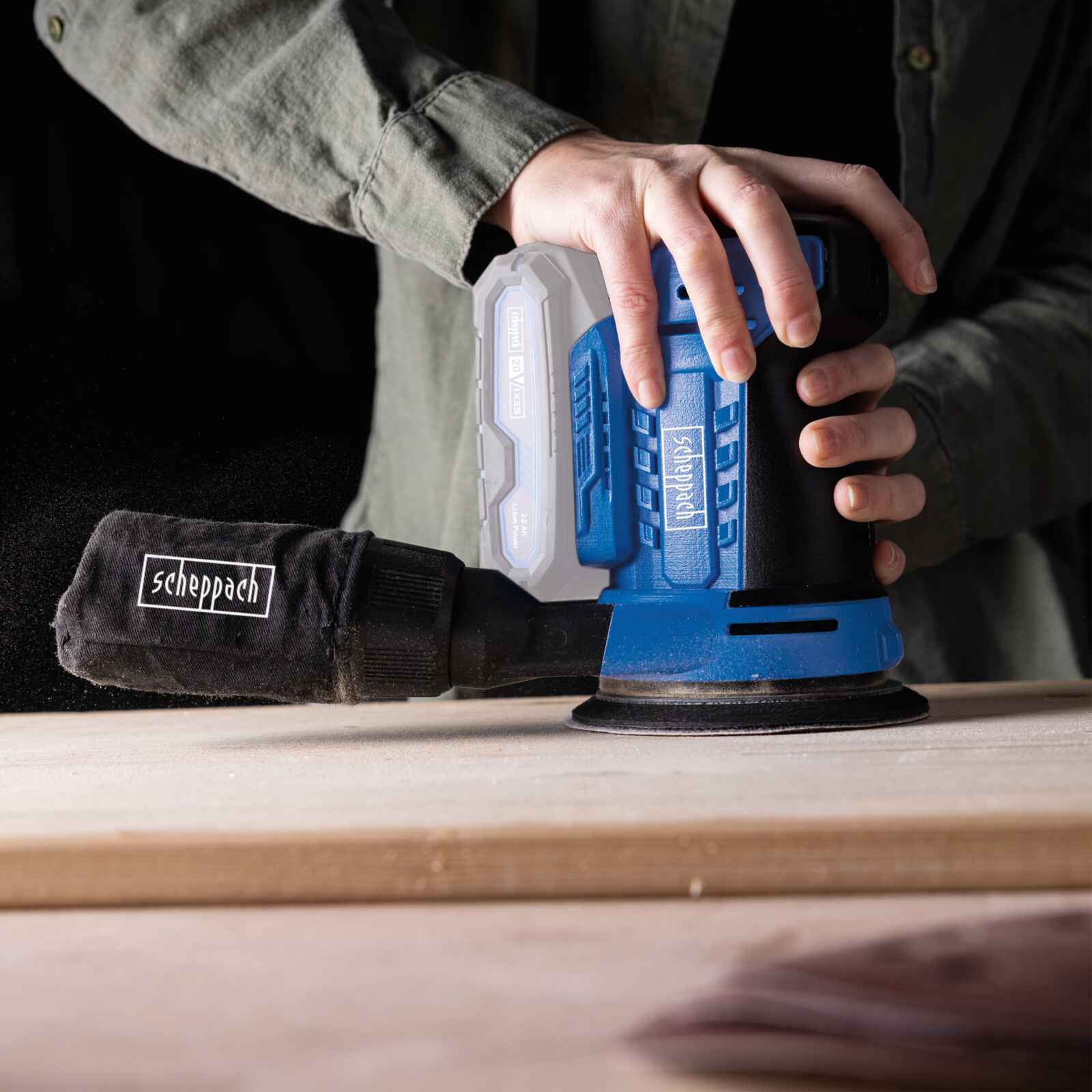 Scheppach SCH 5909240900 akumulatorska ekscentrična brusilica, C-OBS125-X, 125 mm - slika 2