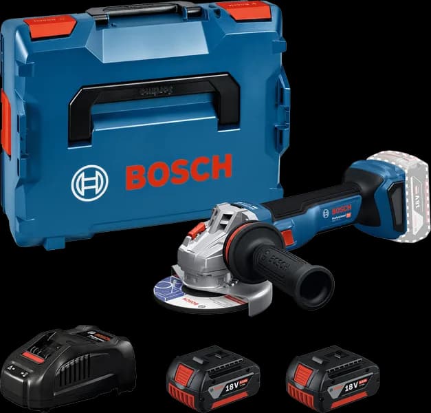 Bosch GWS 18V-11 akumulatorska ugaona brusilica, sa 2x5.0Ah baterije i punjačem, 06019N4103