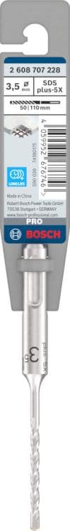 Bosch PRO SDS plus-5X hamer b. 3.5x50x110 mm, 2608707228