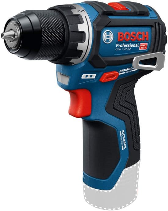 Bosch GSR 12V-32 Solo akumulatorska bušilica - odvrtač, bez baterije i punjača, u L-BOXX koferu, 06019N7001 - slika 2