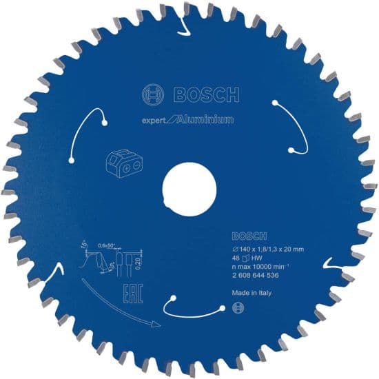 Bosch EXPERT Aluminium cordless list kružne testere, 140x1.8/1.3x20mm, T48, 2608902117