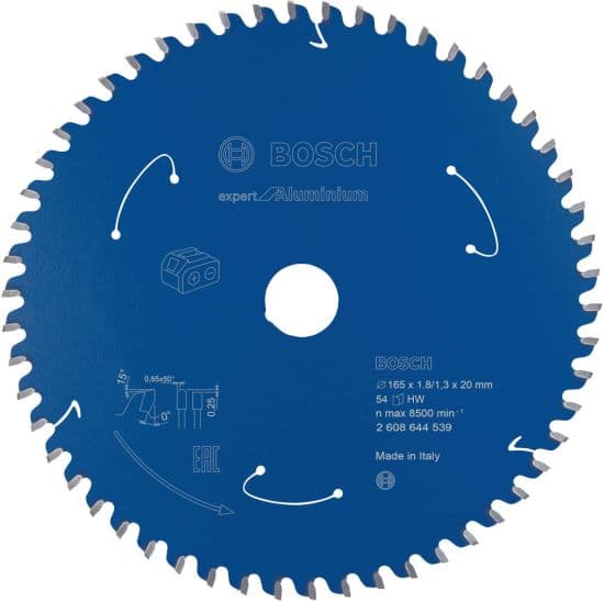 Bosch EXPERT Aluminium cordless list kružne testere, 165x1.8/1.3x20mm, T54, 2608902120