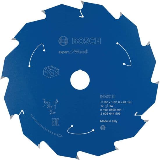 Bosch EXPERT Wood cordless list kružne testere, 165x1.5/1x20mm, T12, 2608902148