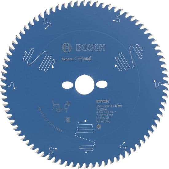 Bosch EXPERT Wood list kružne testere, 260x2.5/1.8x30mm, T80, 2608902179