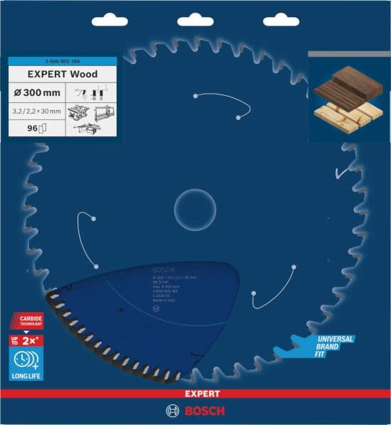 Bosch EXPERT Wood list kružne testere, 300x3.2/2.2x30mm, T96, 2608902184 - slika 2